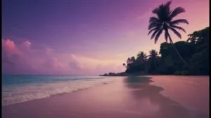 Tropical Beach at Twilight