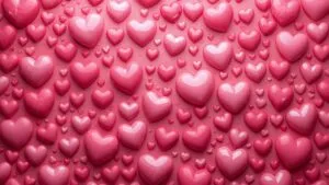 Valentine’s Day Pink Hearts Pattern Lock Screen