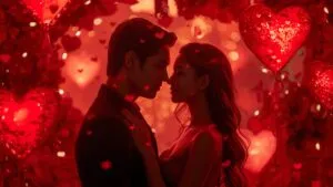 Valentine’s Day Red Heart Balloon Cluster