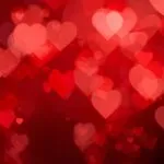 Valentine’s Day Red Heart Romantic Bokeh