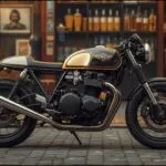 Vintage Motorcycle Cafe Racer Style