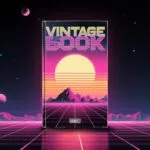 Vintage Sci-Fi Book Cover Design Space Retro Art