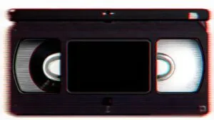 Vintage VHS Glitch Effect Abstract Texture Background