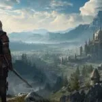 Warrior Hero Staring at Distant Kingdom