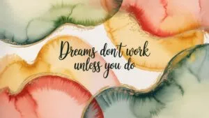 Watercolor Abstract Background Success Quote