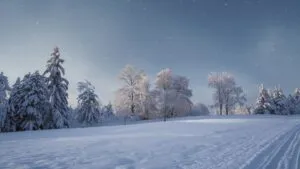 White Christmas Dream in Countryside