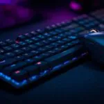 Wired Mouse and Keyboard Action Shot