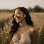 Zendaya AI Laughing in Field