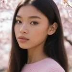 Zendaya Under Cherry Blossom Trees